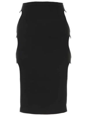 Zdjęcie produktu Czarna rozciągliwa spódnica z wiskozy Marco Rambaldi