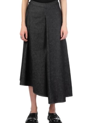 Zdjęcie produktu Czarna Spódnica Denim Midi Yohji Yamamoto