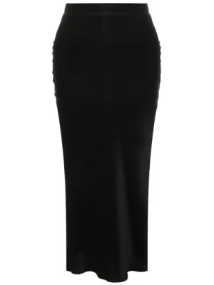 Zdjęcie produktu Czarna Spódnica Midi z Jedwabiu Antonelli Firenze