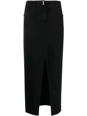 Zdjęcie produktu Czarna Spódnica z Mieszanki Bawełny - Odzież Damska Givenchy