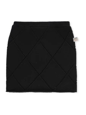 Zdjęcie produktu Czarna Spódnica z Wełny i Bawełny dla Dziewczynek N21