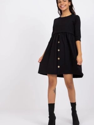 Zdjęcie produktu Czarna sukienka bawełniana Emiliana RUE PARIS