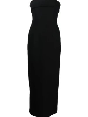 Zdjęcie produktu Czarna sukienka bez rękawów z detalami podwinięcia The New Arrivals Ilkyaz Ozel