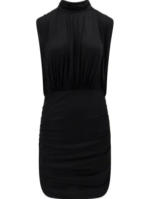 Zdjęcie produktu Czarna Sukienka Bez Rękawów z Wycięciem na Plecach Semicouture