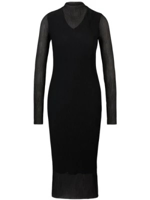 Zdjęcie produktu Czarna Sukienka Eviba z Współczesną Sylwetką Hugo Boss