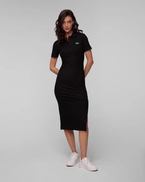 Zdjęcie produktu Czarna Sukienka Polo Damska Lacoste Ef9129