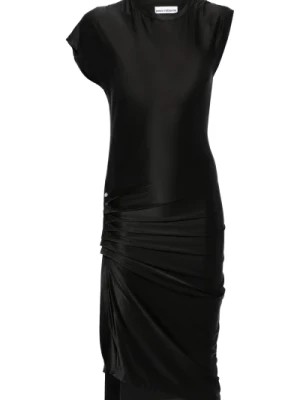 Zdjęcie produktu Czarna Sukienka Średniej Długości Paco Rabanne