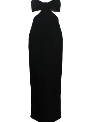 Zdjęcie produktu Czarna Sukienka z Dekoltem Bustier i Wycięciami The New Arrivals Ilkyaz Ozel