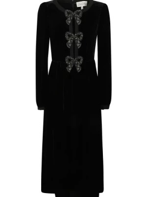 Zdjęcie produktu Czarna Sukienka z Długim Rękawem Saloni