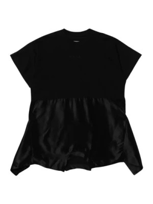 Zdjęcie produktu Czarna Sukienka z Haftowanym Logo Maison Margiela