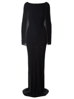 Zdjęcie produktu Czarna Sukienka z Odkrytymi Ramionami Balenciaga