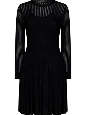 Zdjęcie produktu Czarna Sukienka z Rozszerzaną Spódnicą Antonino Valenti