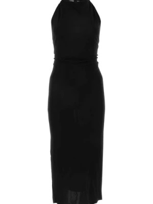 Zdjęcie produktu Czarna sukienka z wiskozą Helmut Lang