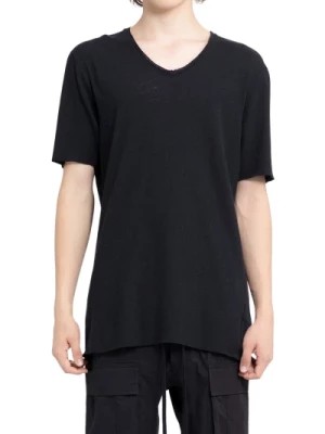 Zdjęcie produktu Czarna T-Shirt Slim Fit z Kontrastowym Szyciem Thom Krom