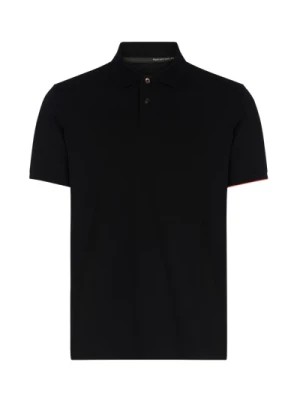 Zdjęcie produktu Czarna techniczna tkanina Macro Polo Shirt RRD