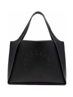 Zdjęcie produktu Czarna torebka z logo z ekoskóry Stella McCartney