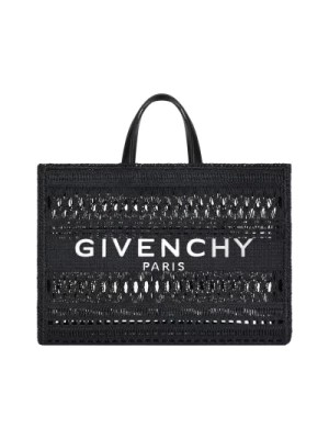 Zdjęcie produktu Czarna włoska torebka z eleganckim haftem Givenchy
