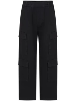 Zdjęcie produktu Czarne bawełniane spodnie cargo Marc Jacobs