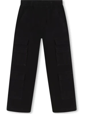 Zdjęcie produktu Czarne Bawełniane Spodnie Cargo z Logo Marc Jacobs