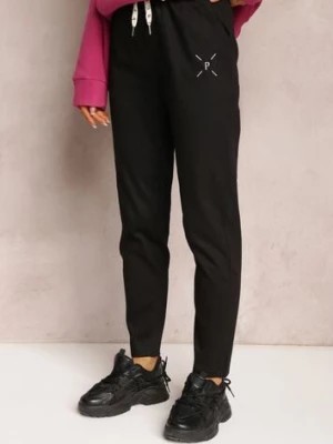 Zdjęcie produktu Czarne Bawełniane Spodnie Dresowe Arnhilla