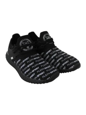 Zdjęcie produktu Czarne Buty Sportowe Henry Sneakers z Poliestru Plein Sport