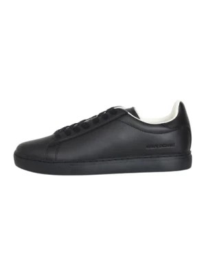 Zdjęcie produktu Czarne casualowe buty sportowe z niskim profilem z logo Armani Exchange