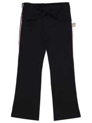 Zdjęcie produktu Czarne Dziecięce Spodnie z Elastycznym Paskiem N21