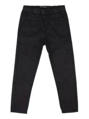 Zdjęcie produktu Czarne elastyczne spodnie z bawełny Daniele Alessandrini