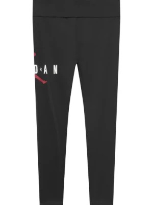 Zdjęcie produktu Czarne legginsy z czerwonym i białym logo Jordan