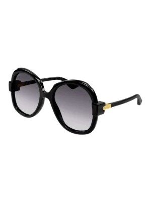 Zdjęcie produktu Czarne okrągłe okulary przeciwsłoneczne Gucci