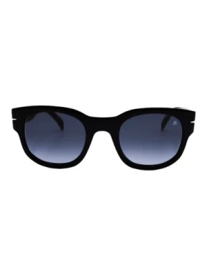 Zdjęcie produktu Czarne okulary przeciwsłoneczne prostokątne Eyewear by David Beckham