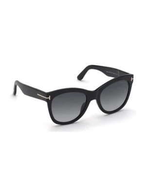 Zdjęcie produktu Czarne Okulary Przeciwsłoneczne Ss23 dla Kobiet - Podkreśl Swój Styl Tom Ford