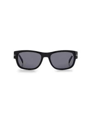 Zdjęcie produktu Czarne okulary przeciwsłoneczne Ss23 dla mężczyzn Eyewear by David Beckham