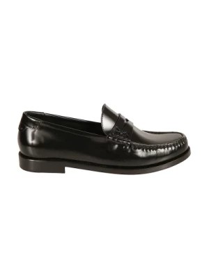 Zdjęcie produktu Czarne płaskie buty loafers Saint Laurent