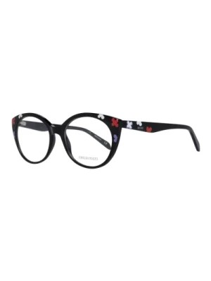 Zdjęcie produktu Czarne Plastikowe Okulary Optyczne dla Kobiet Emilio Pucci