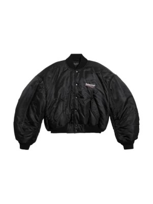 Zdjęcie produktu Czarne Płaszcze dla Mężczyzn Balenciaga