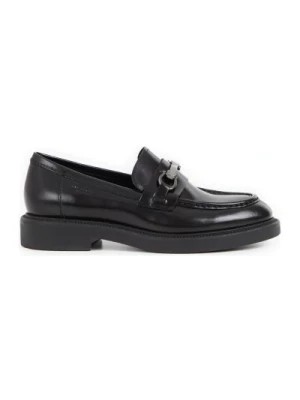 Zdjęcie produktu Czarne Skórzane Loafersy dla Kobiet Vagabond Shoemakers