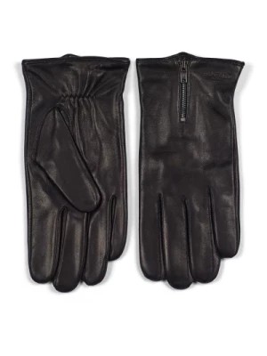 Zdjęcie produktu Czarne Skórzane Rękawiczki dla Mężczyzn Howard London