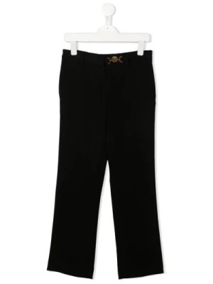 Zdjęcie produktu Czarne Spodnie dla Dziewczynek Versace