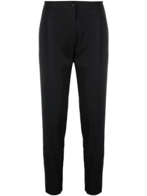 Zdjęcie produktu Czarne Spodnie o Wąskim Kroju z Rzeźbionym Wzorem Dolce & Gabbana