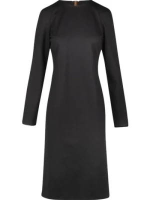 Zdjęcie produktu Czarne Sukienki Midi dla Nowoczesnej Kobiety Liviana Conti