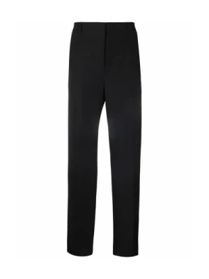 Zdjęcie produktu Czarne wełniane spodnie dla mężczyzn Valentino