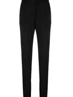 Zdjęcie produktu Czarne wełniane spodnie z detalami Horsebit Gucci