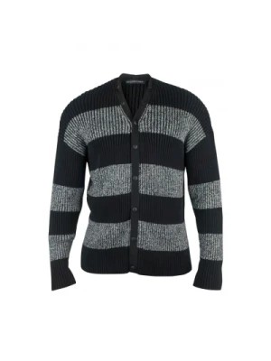 Zdjęcie produktu Czarno-szara rozpinana sweter Balenciaga