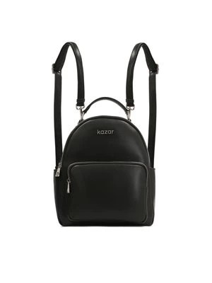 Zdjęcie produktu Czarny minimalistyczny plecak ze skóry Kazar