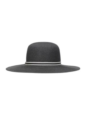 Zdjęcie produktu Czarny słomkowy kapelusz z wstążką Borsalino
