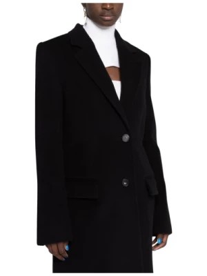 Zdjęcie produktu Czarny strukturalny płaszcz Stella McCartney