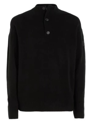 Zdjęcie produktu Czarny Sweter Button Q Calvin Klein