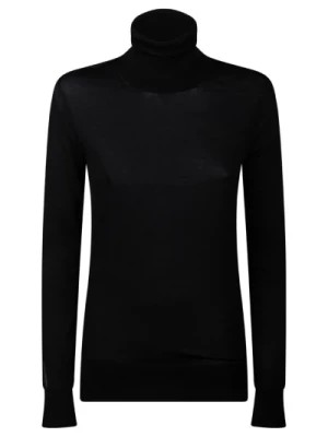 Zdjęcie produktu Czarny Sweter z Przezroczystym Panelem Calvin Klein