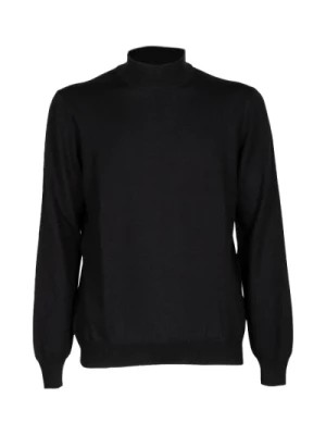 Zdjęcie produktu Czarny sweter z wełny merino Lupo Gran Sasso